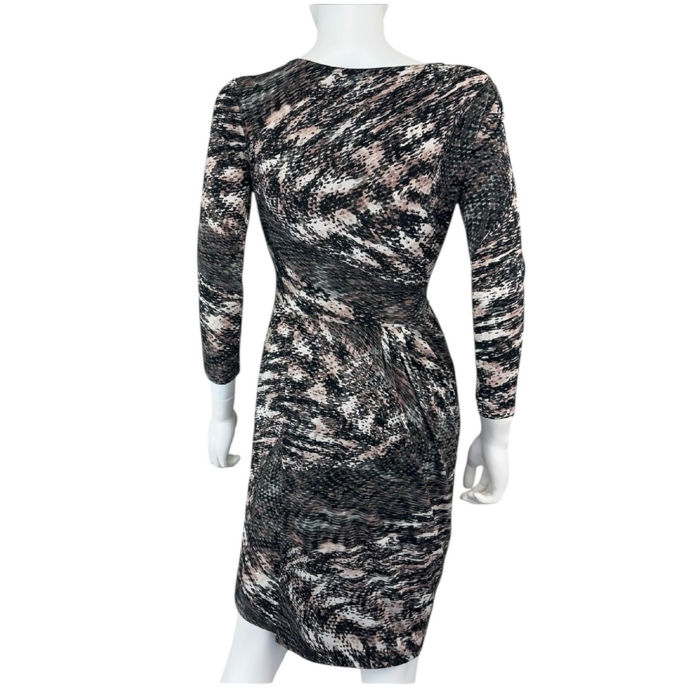 BCBGMAXAZRIA Gray Dusk KIMBER Wrap Dress Size S G0550 - Picture 3 of 11